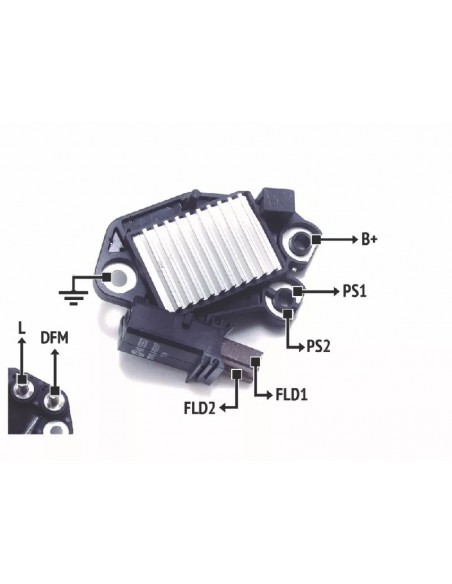 Regulador De Voltaje Idem Rnv 593529 (para Alternador Tapa Baja)