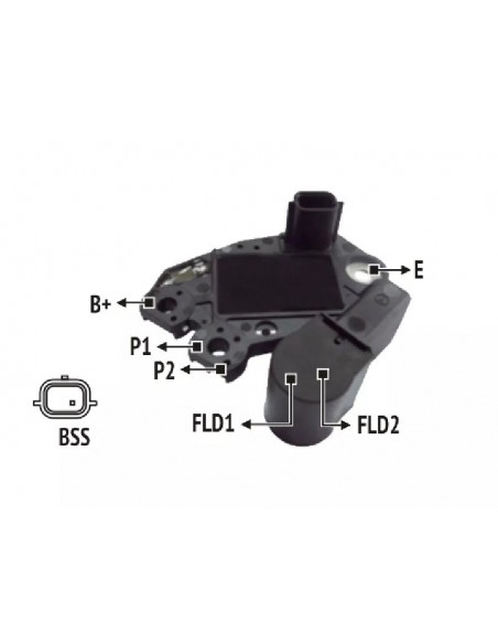 Regulador De Voltaje Renault Fluence / Symbol - Ficha 1 Pin