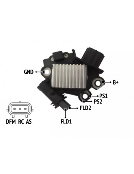 Regulador De Voltaje Ford Ecosport / Focus 2.0 - Ficha 3 Pines