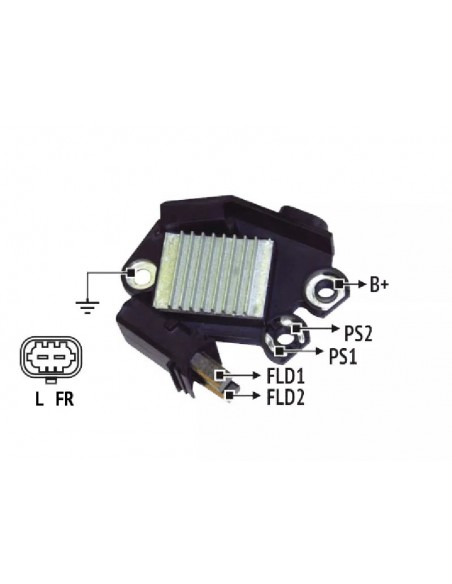 Regulador De Voltaje Chevrolet Agile, Captiva, Montana, Corsa Tipo Valeo