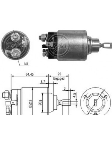 Solenoide Renault Clio 1.1,1.2,clio...