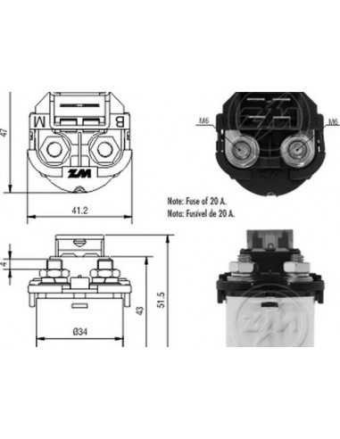 Solenoide Cbx Twister, Xr250 (...