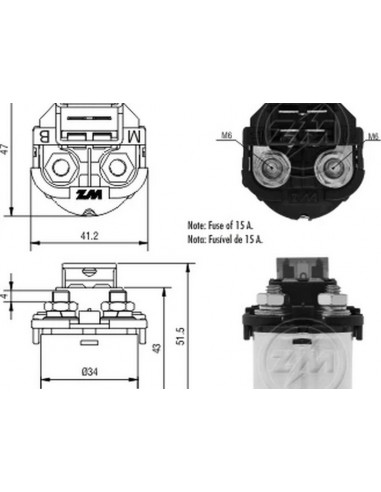 Solenoide Biz, Cg 125, Cg Titan, Nxr...