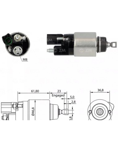 Solenoide Toyota Corolla 2010 (bosch:...