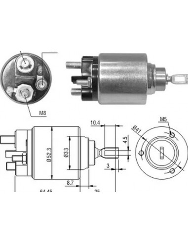 Solenoide Ford Courrier,fiesta D/96...