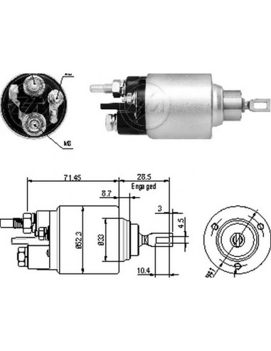Solenoide Renault Duster / Megane /...