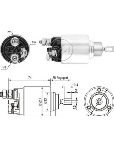 Solenoide Fiat Idea / Marea / Stilo /...