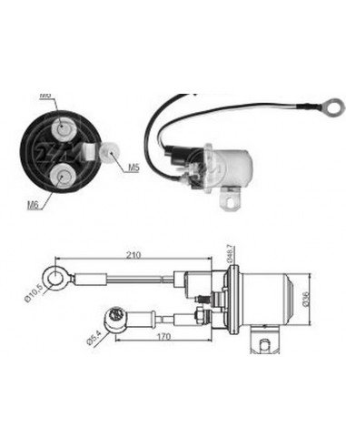 Solenoide Auxiliar Iveco 24 Volt...