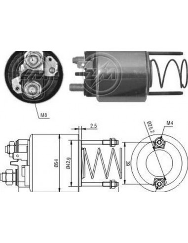 Solenoide Citroen-peugeot Diesel (valeo)