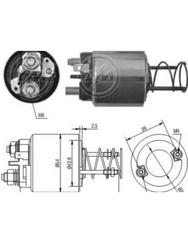 Solenoide Renault Clio 1.9d,2.0...