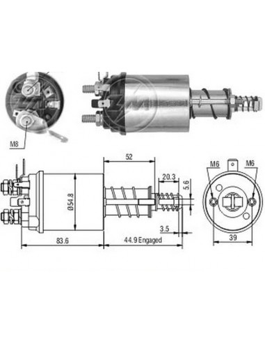 Solenoide M.ferguson-fiat Allis-case...