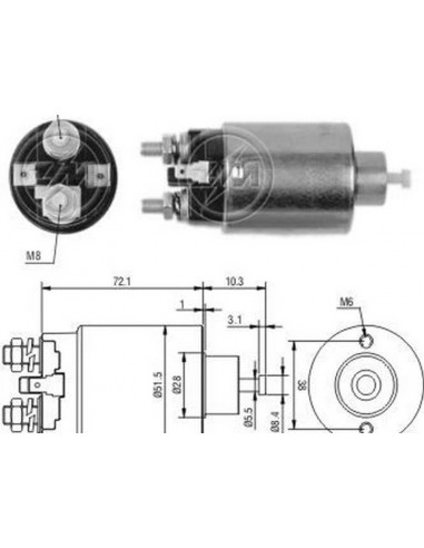 Solenoide Hyundai Sonata- Mitsubishi 12v