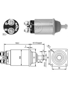 Solenoide Scania 24v (bosch...