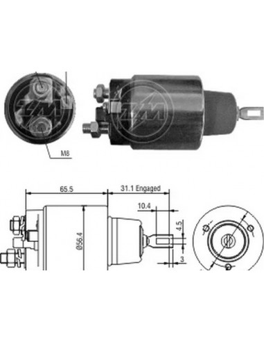 Solenoide Deutz Autoelevador 12v.