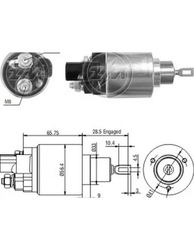 Solenoide Toyota Hilux 2005,corolla...
