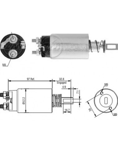 Solenoide Isuzu Elf- Nissan Condor...