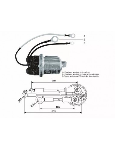 Solenoide M.benz 1215,1218,1418...