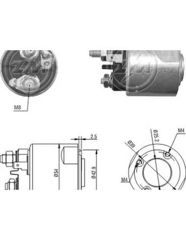 Solenoide Renault Megane Scenic D/2001