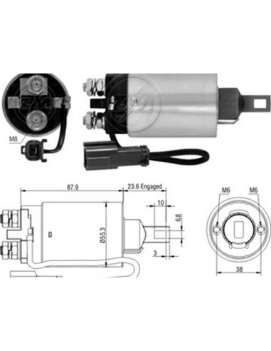 Solenoide Mitsubishi Fuso Canter 95...