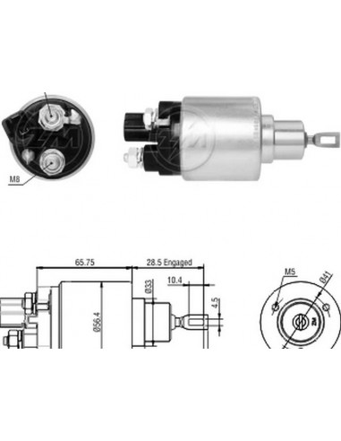 Solenoide Toyota Corolla 1.8 16v. D/2005