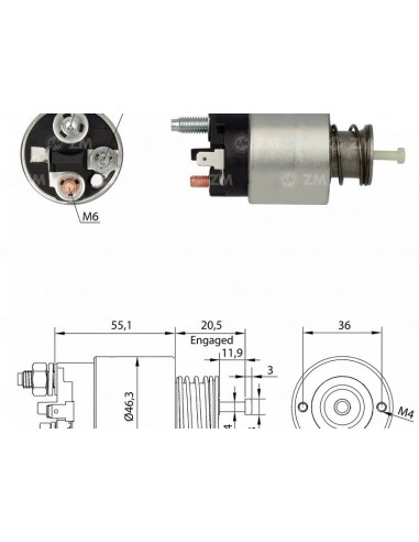 Solenoide Chev Aveo 1.2, Spark...