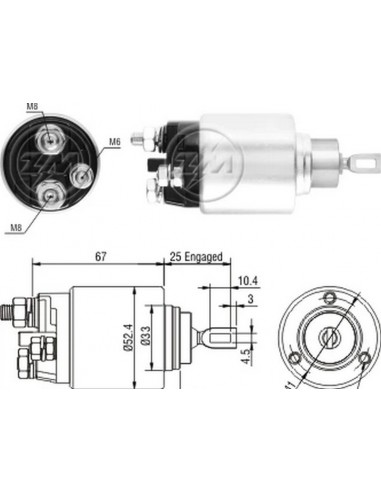 Solenoide Peugeot Boxer 2.2-fiat...
