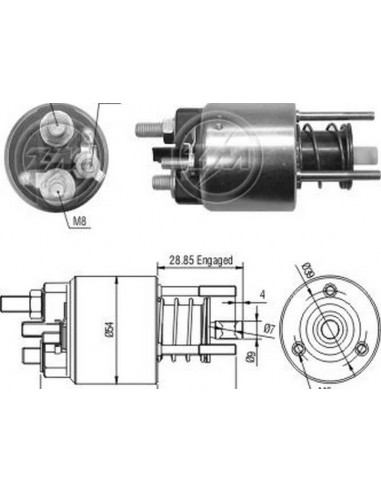 Solenoide Fiat Ducato 2.8 Tdi-iveco...