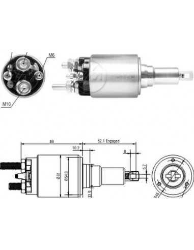 Solenoide Scania Serie P/r/t D/2004...