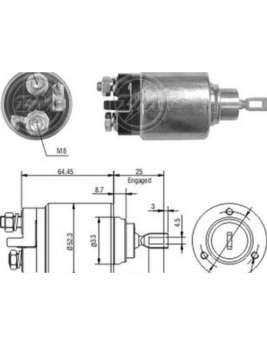 Solenoide Renault Laguna,safrane 12v...