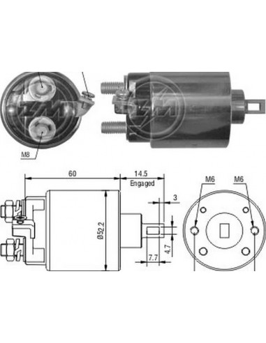 Solenoide Chevrolet Corsa,combo 1.7 D...