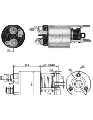 Solenoide Fiat Palio 1.6 (m.marelli) 12v