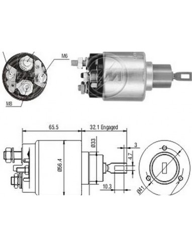 Solenoide M.benz-audi-bmw 12v