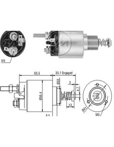 Solenoide Volkswagen Camion 12v