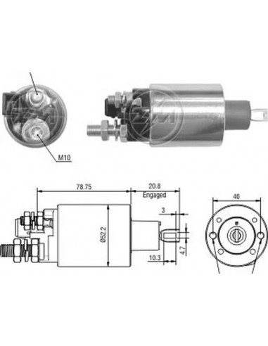 Solenoide Ford Camion Mwm 5.9-vw Con...