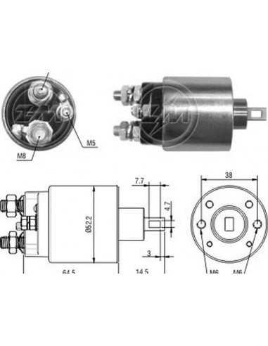 Solenoide Citroen Berlingo,c5,picasso