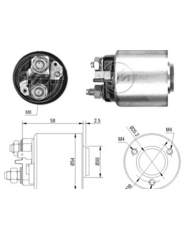 Solenoide Peugeot-suzuki-citroen 12v