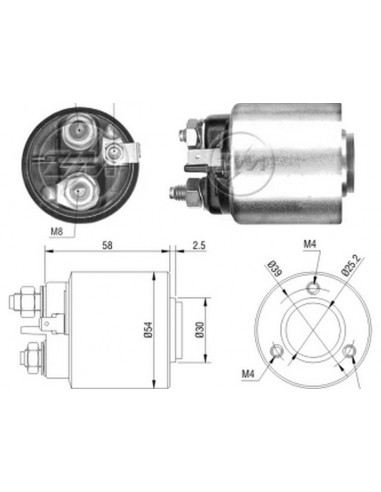 Solenoide N594-087/ne815 12v.(valeo)