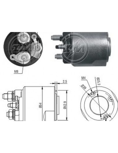Solenoide Suzuki Fun (valeo) 12v