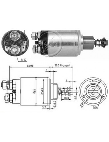 Solenoide Mercedes Benz Brasilero 24v...