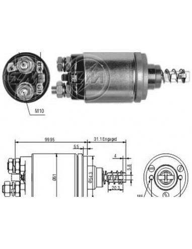 Solenoide Iveco-m.benz-volvo 12v