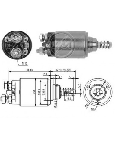 Solenoide Fiat Iveco Daily-m.benz 240d