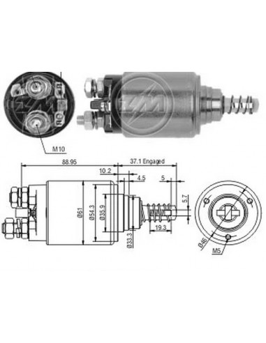 Solenoide Fiat Iveco 24v. (0331402706)