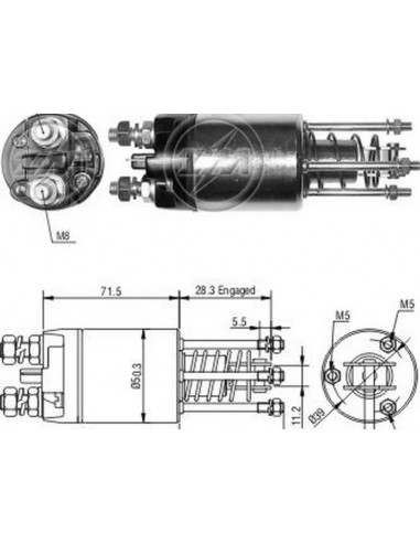 Solenoide Fiat Regata,lancia (m.marelli)
