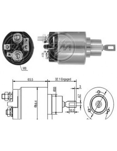 Solenoide Vw Golf/passat, Fiat Tipo...