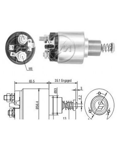 Solenoide Vw Caddy/golf/jetta/sirocco