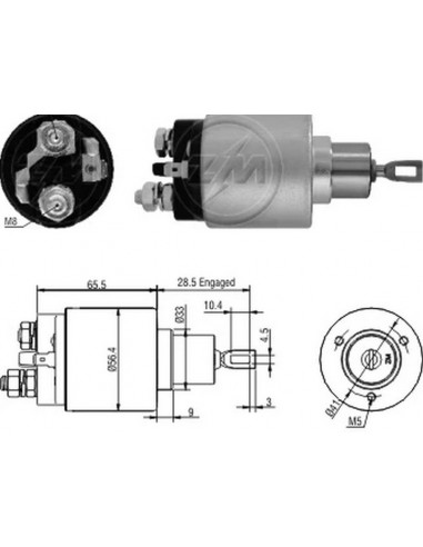 Solenoide Ford 350,400 -nissan 2.4 12v