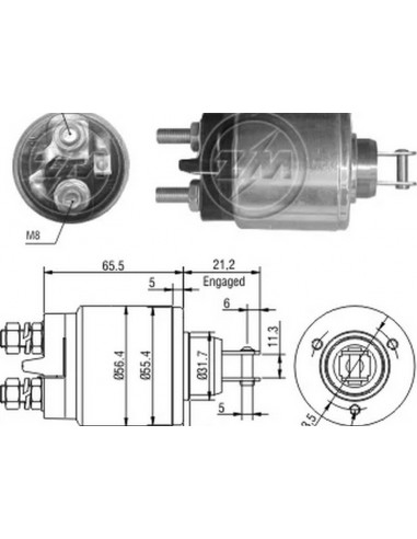 Solenoide Lada Niva,samara (bosch) 12v