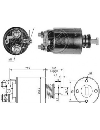 Solenoide Nissan 720 P.up Diesel...