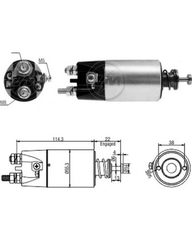 Solenoide Caterpillar- Mitsubishi...