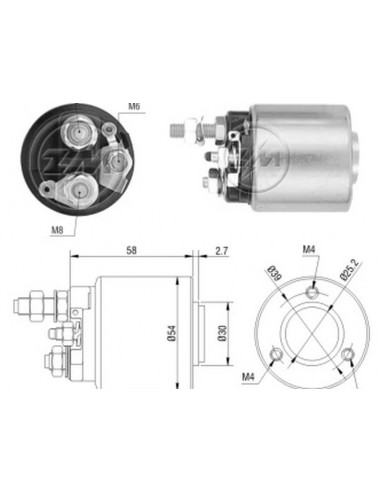 Solenoide Peugeot 405-renault...